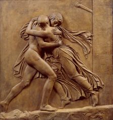 The Meeting of Hero and Leander, c1842. Creator: John Gibson