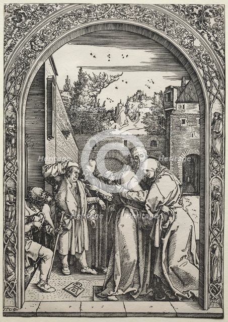 The Meeting of Joachim and Anna at the Golden Gate,  1504. Creator: Albrecht Dürer (German, 1471-1528).