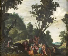 The Meeting of Jacob and Esau, c.1610-1620. Creator: Jacob Symonsz. Pynas