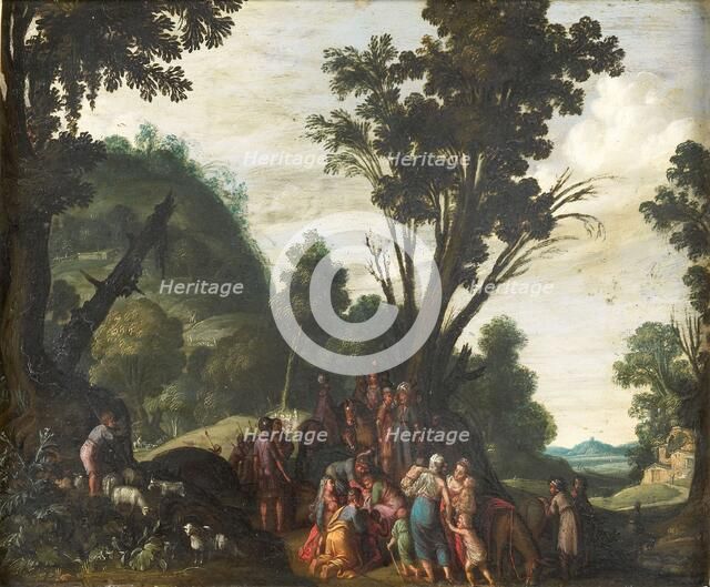 The Meeting of Jacob and Esau, c.1610-1620. Creator: Jacob Symonsz. Pynas.