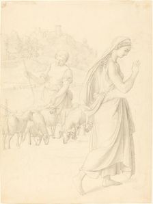 The Meeting of Jacob and Rachel, c. 1829. Creator: Joseph von Fuhrich