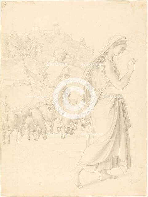 The Meeting of Jacob and Rachel, c. 1829. Creator: Joseph von Fuhrich.