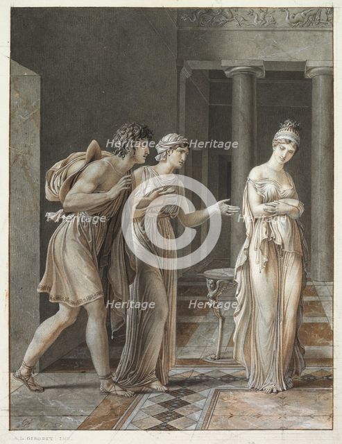 The Meeting of Orestes and Hermione, c. 1800. Creator: Anne-Louis Girodet de Roucy-Trioson (French, 1767-1824).