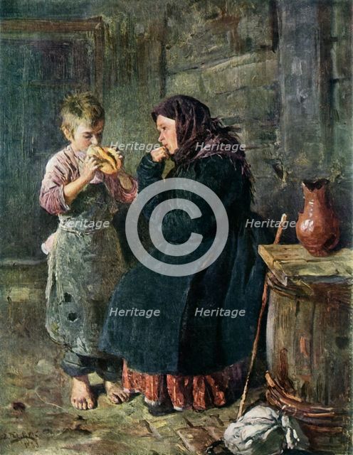'The Meeting of Mother and Son', 1883, (1965). Creator: Vladimir Makovsky.