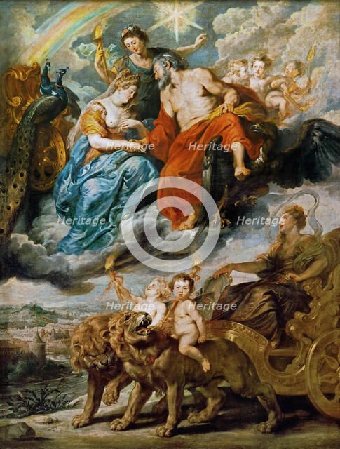 The Meeting of Marie de' Medici and Henry IV at Lyons (The Marie de' Medici Cycle). Artist: Rubens, Pieter Paul (1577-1640)