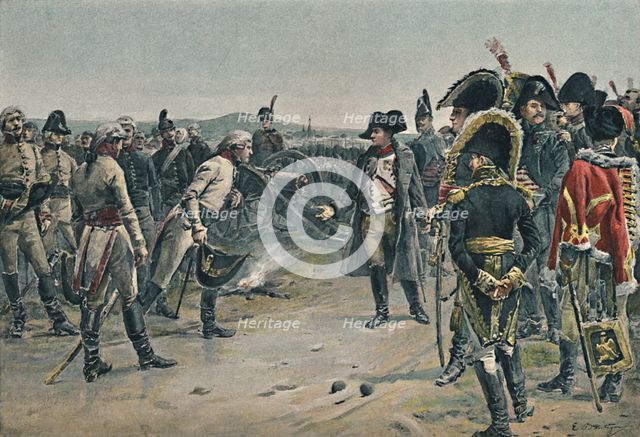 'The Meeting of Napoleon and Mack', 1805, (1896).  Artist: Unknown.