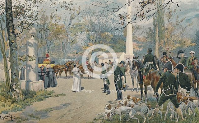 'The Meeting of Napoleon and Pius VII at Fontainebleau', 1813, (1896). Artist: Unknown.
