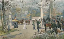 The Meeting of Napoleon and Pius VII at Fontainebleau 1813, (1896)