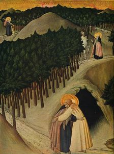 The Meeting of Saint Anthony and Saint Paul c1430-1435. Artist: Sano di Pietro