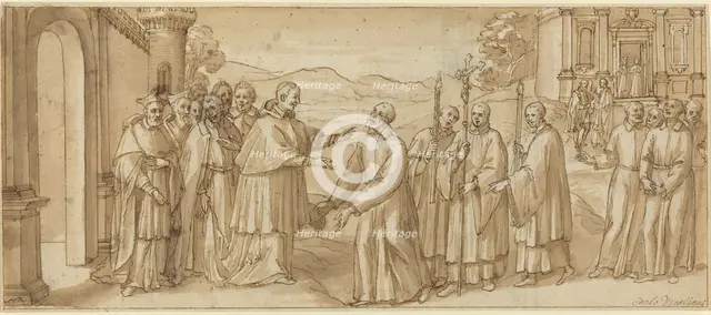 The Meeting of San Carlo Borromeo and San Filippo Neri, c. 1600. Creator: Unknown.