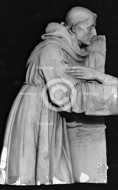 The Meeting of St Dominic and St Francis, 1475-1499. Creator: Andrea della Robbia.