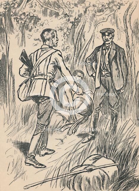 'The Meeting of Stanley and Livingstone', c1907. Artist: Unknown.