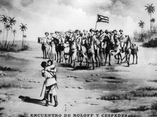 The meeting of Roloff and Cespedes, (1871), 1920s