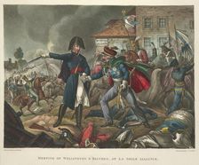 The meeting of Wellington and Blucher, at La Belle Alliance, during the Battle of Waterloo, 1815. Th Creator: William Heath