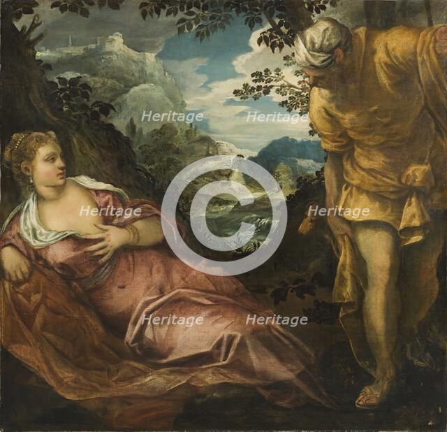 The Meeting of Tamar and Judah, 1555. Creator: Jacopo Tintoretto.