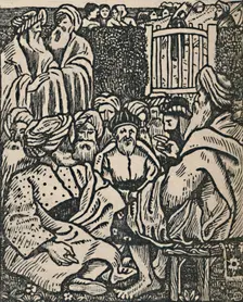 The Meeting of the Elders 1919. Artist: Lucien Pissarro