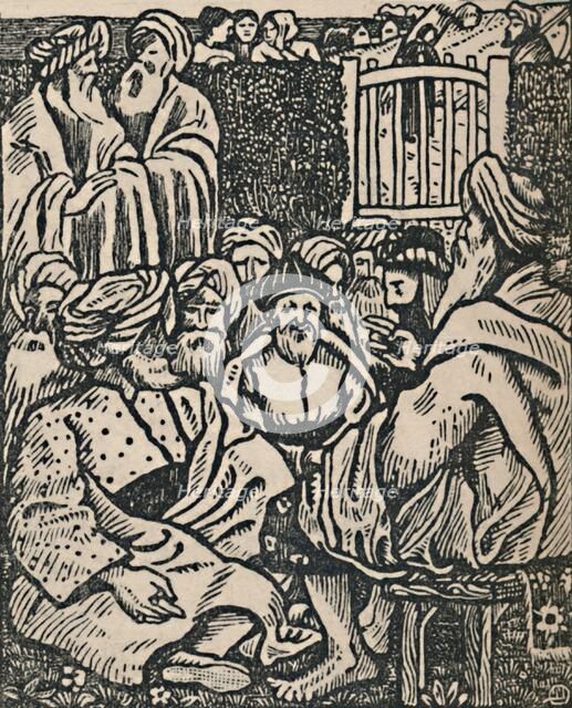 'The Meeting of the Elders', 1919. Artist: Lucien Pissarro.