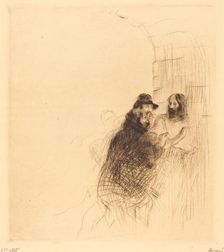 The Meeting under the Arch (second plate), 1910. Creator: Jean Louis Forain
