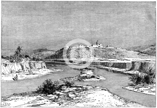 The Mejerda at Slugia, above Mejez-el-Bad, c1890. Artist: Armand Kohl