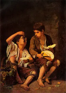 The Melon Eaters c1650, (1946). Creator: Bartolomé Esteban Murillo