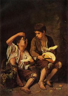 The Melon Eaters c1650, (1946). Creator: Bartolomé Esteban Murillo