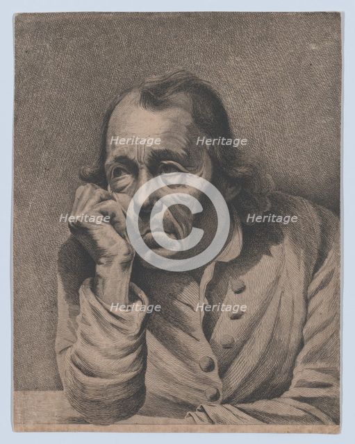 The Melancholic Man, ca. 1800. Creator: Ignace Joseph de Claussin.