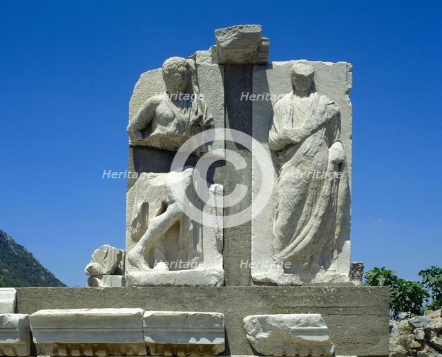 The Memmius Monument, Ephesus, Anatolia, Turkey, 1999.  Creator: LTL.