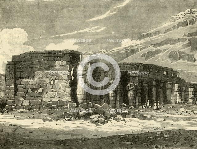 'The Memnonium at Thebes', 1890.   Creator: Unknown.