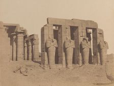 The Memnonium or Rameseion, Thebes, 1852-55, printed 1854-56. Creator: Robert Murray