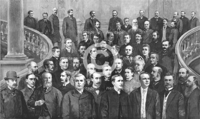 ''The Members of the New London School Board', 1891. Creator: Unknown.