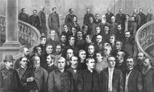 'The Members of the New London School Board 1891. Creator: Unknown