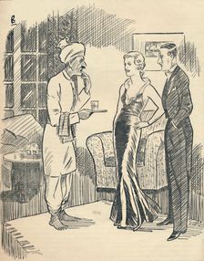 The Memsahib (airing her newly-acquired Hindustani)... 1936. Creator: Unknown