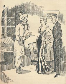 The Memsahib (airing her newly-acquired Hindustani)... 1936. Creator: Unknown