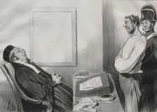 The Men of Justice, plate 15: You were hungry...That is not a Reason..., 1845. Creator: Honoré Daumier (French, 1808-1879)