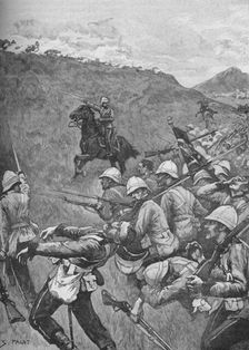 The Men Struggled On Through The Hail of Fire, 1902. Artist: Sidney E Paget