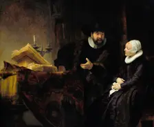 The Mennonite Preacher Anslo and his Wife, 1641. Artist: Rembrandt van Rhijn (1606-1669)