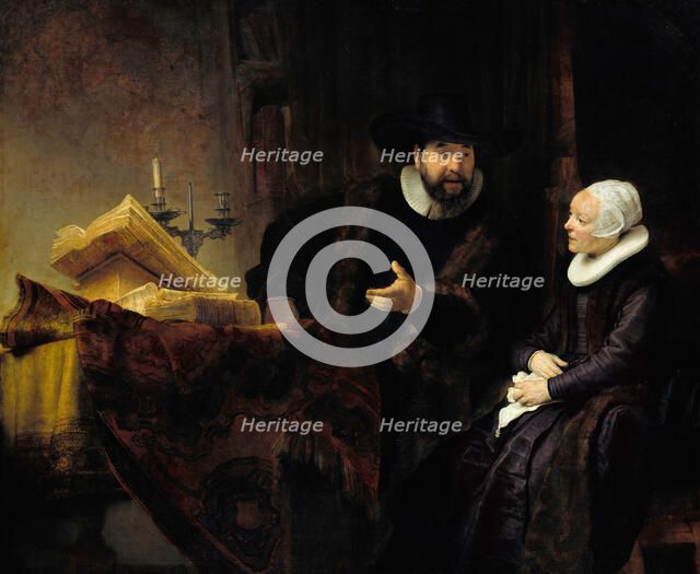 The Mennonite Preacher Anslo and his Wife, 1641. Artist: Rembrandt van Rhijn (1606-1669)