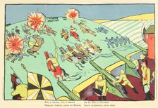 The menacing Germans are as scared as sheep….(Poster), 1914