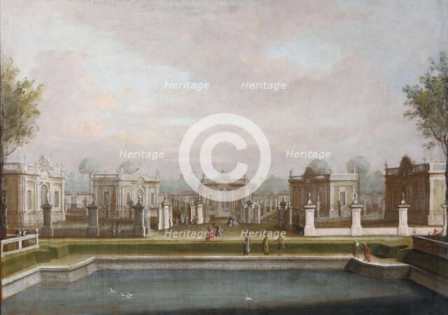 The Menagerie in the Kuskovo Palace Park, Mid of the 18th century.