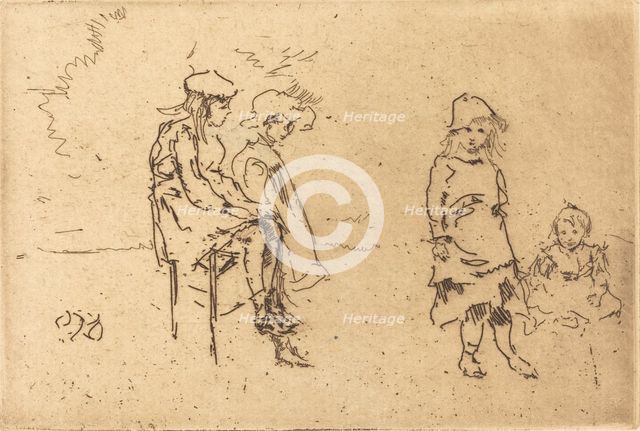 The Menpes Children, c. 1884/1886. Creator: James Abbott McNeill Whistler.