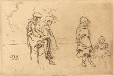 The Menpes Children, c. 1884/1886. Creator: James Abbott McNeill Whistler