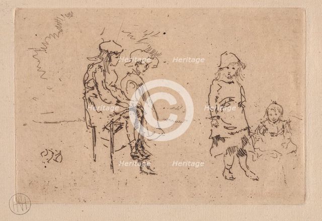The Menpes Children. Creator: James McNeill Whistler (American, 1834-1903).