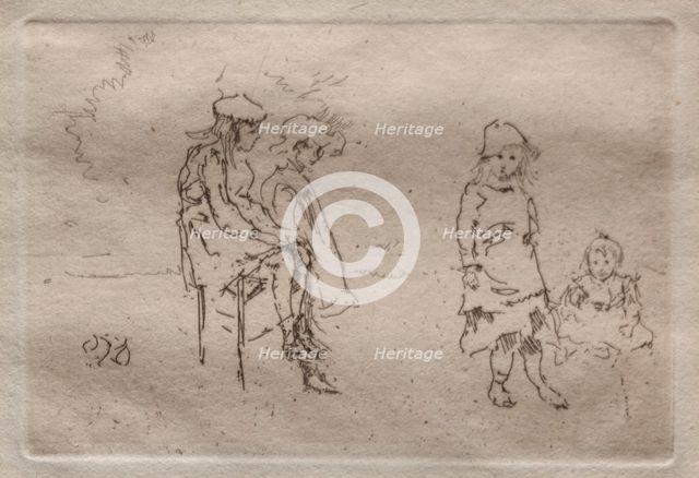 The Menpes Children. Creator: James McNeill Whistler (American, 1834-1903).
