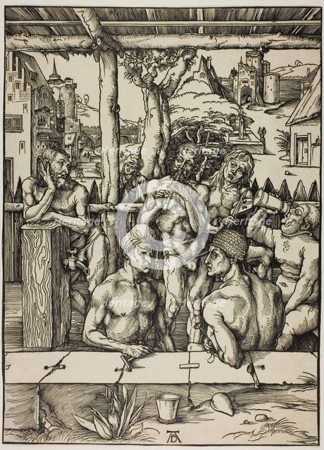 The Men’s Bath, c. 1496. Artist: Dürer, Albrecht (1471-1528)