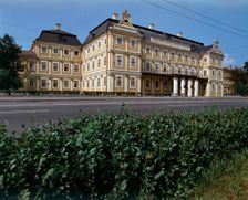 The Menschikov Palace as seen from the Neva River 1712-1714. Artist: Giovanni Maria Fontana