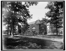 The Mess hall from the side, M.M.A., Orchard Lake, Michigan, between 1890 and 1901. Creator: Unknown