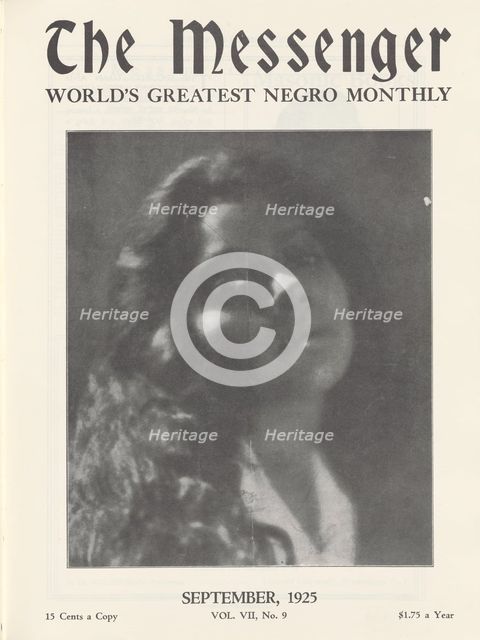 The Messenger, [Front cover], 1969, (1925-09). Creator: Unknown.