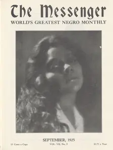 The Messenger, [Front cover], 1969, (1925-09). Creator: Unknown