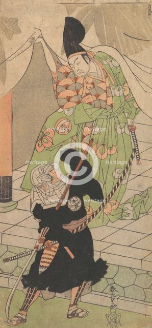 The Messenger in Black, 18th century. Creator: Shunsho.