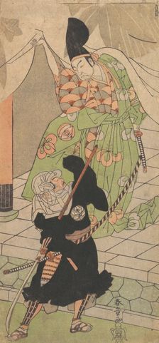 The Messenger in Black, 18th century. Creator: Shunsho